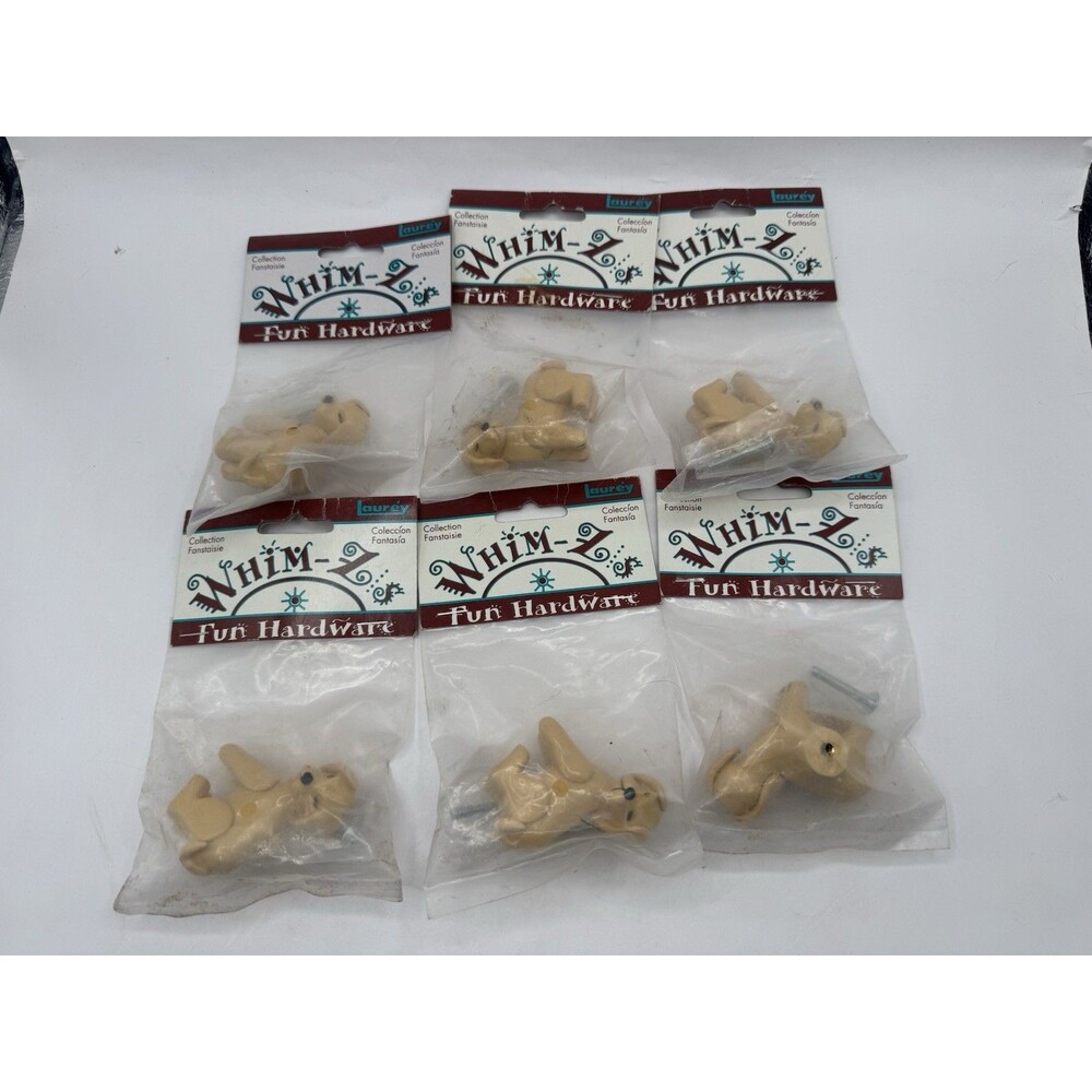 Dog Cabinet Knob Pull Whim-Z's Fun Hardware by Laurey *Set of 6 Brand New